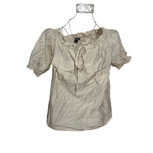 BEAUTIFUL WOMEN Sacred Threads Hippie Boho Festival BLOUSE Top Top O/S SHORT sle